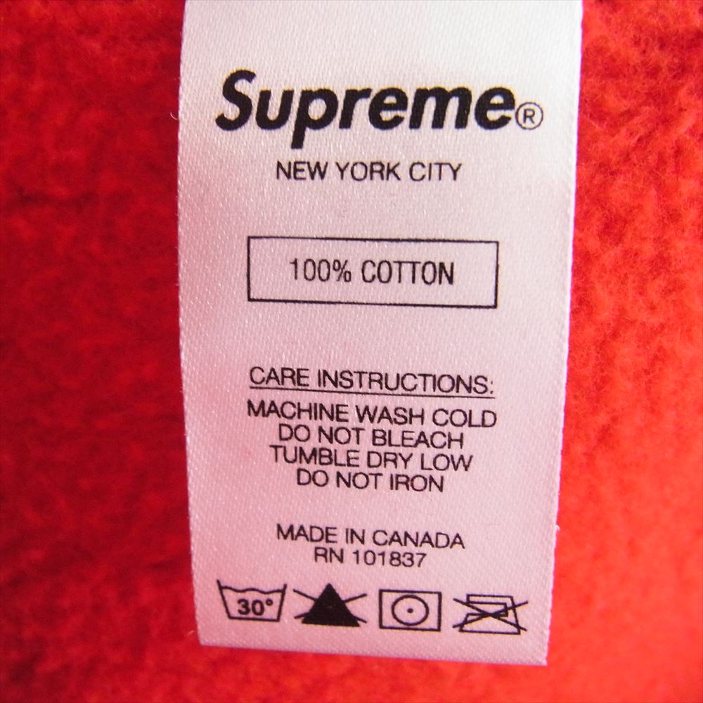 Supreme シュプリーム 19AW Bandana Box Logo Hooded Sweatshirt バンダナ ボックスロゴ フーデッド スウェット シャツ プルオーバー パーカー レッド系 M【中古】
