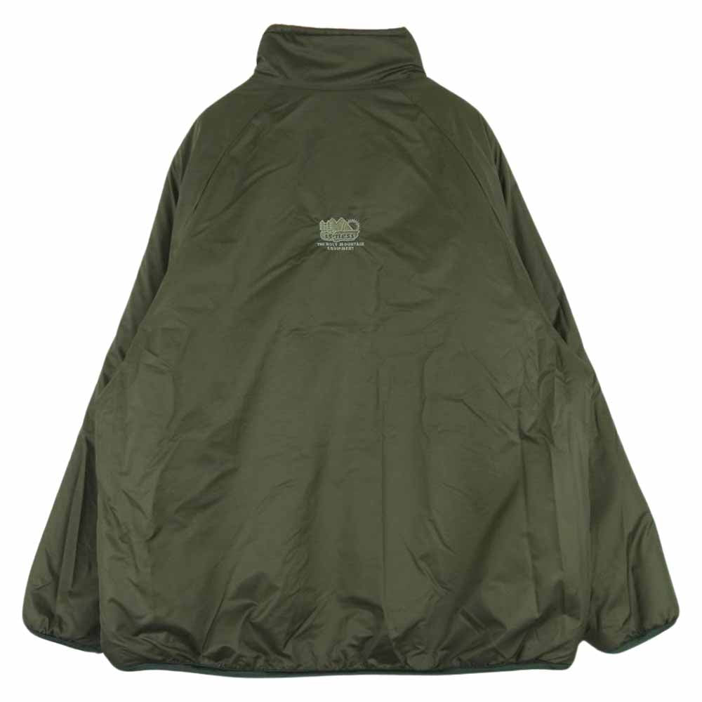 is-ness イズネス 1LDK 別注 REVERSIBLE FLEECE JACKET リバーシブル フリース ジャケット オレンジ系 カーキ系 M 46【中古】
