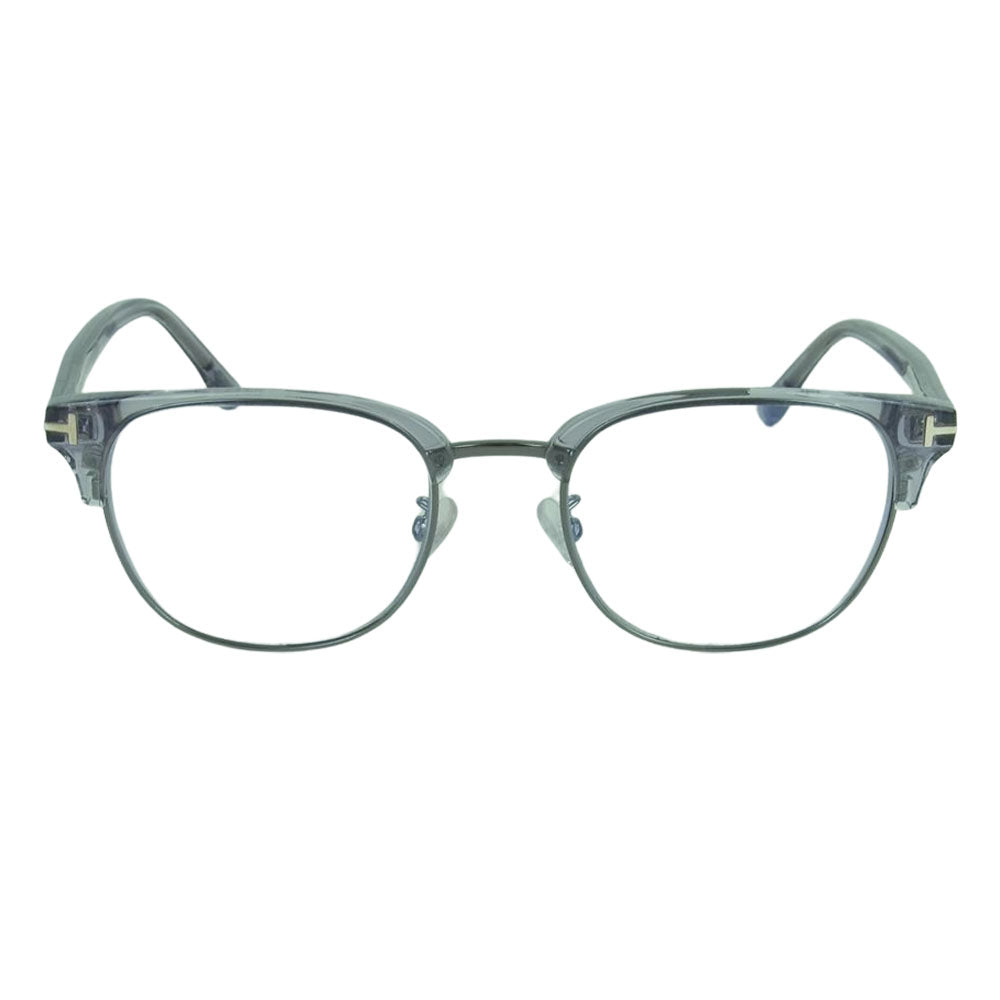TOM FORD トムフォード FT5794-KB 020 ブロー フレーム 眼鏡 アイウェア メガネ ファッション用グラス クリア系 シルバー系 50 □ 19 145 * 0【中古】
