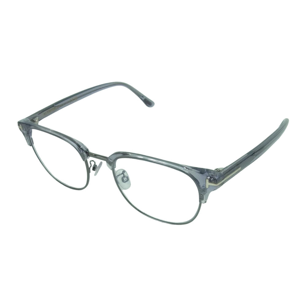 TOM FORD トムフォード FT5794-KB 020 ブロー フレーム 眼鏡 アイウェア メガネ ファッション用グラス クリア系 シルバー系 50 □ 19 145 * 0【中古】