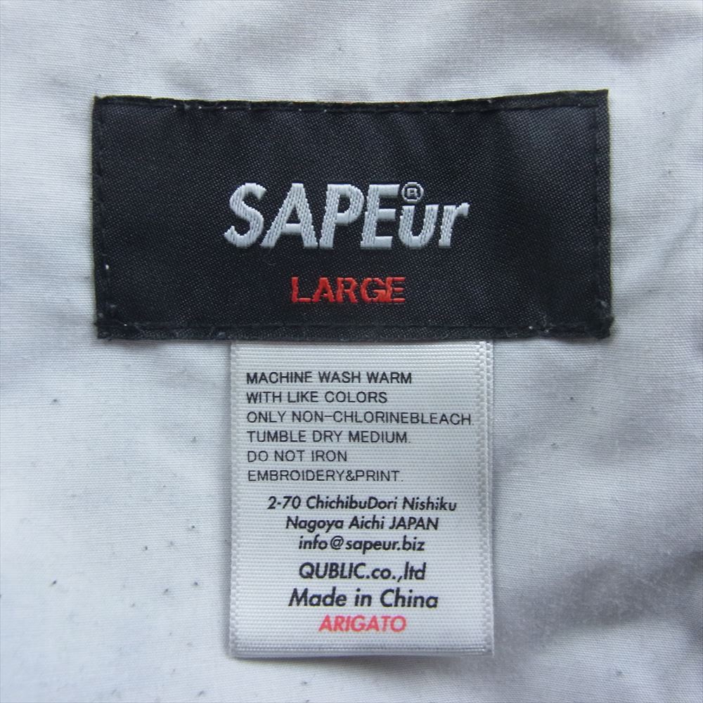 サプール DENIM TRACK PANTS デニム トラック パンツ ブラック ブラック系 L【中古】