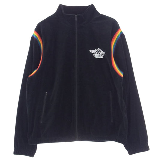 Supreme シュプリーム 21SS × HYSTERIC GLAMOUR ヒステリックグラマー Velour Track Jacket Red ベロア ジャージ トラック ジャケット  ブラック系 L【中古】