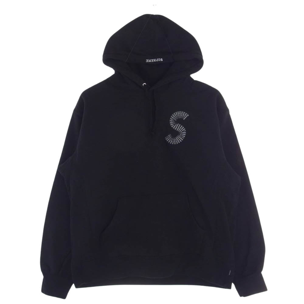 Supreme シュプリーム 20AW S Logo Hooded Sweatshirt Sロゴ 刺繍 フーデッド スウェット シャツ パーカー ブラック系 L【中古】