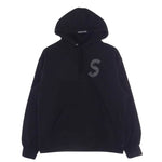 Supreme シュプリーム 20AW S Logo Hooded Sweatshirt Sロゴ 刺繍 フーデッド スウェット シャツ パーカー ブラック系 L【中古】