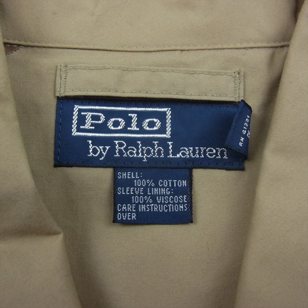 POLO RALPH LAUREN ポロ・ラルフローレン コットン トレンチ コート ベージュ系 L【中古】