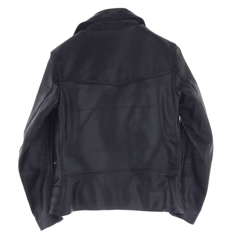 トリプスシックス 英国製 レディース サイドベルト ライダース ジャケット ブラック系 34【美品】【中古】