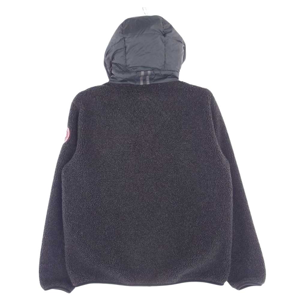 CANADA GOOSE カナダグース 7015M HYBRIDGE FLEECE HOODY ATLANTIC ハイブリッジ フリース フーディ ボア ジャケット ダークグレー系 L【中古】