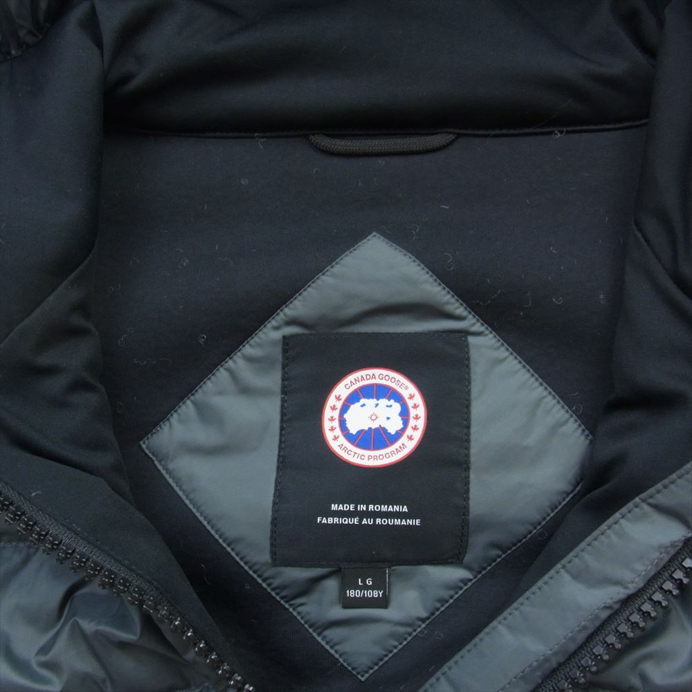 CANADA GOOSE カナダグース 7015M HYBRIDGE FLEECE HOODY ATLANTIC ハイブリッジ フリース フーディ ボア ジャケット ダークグレー系 L【中古】