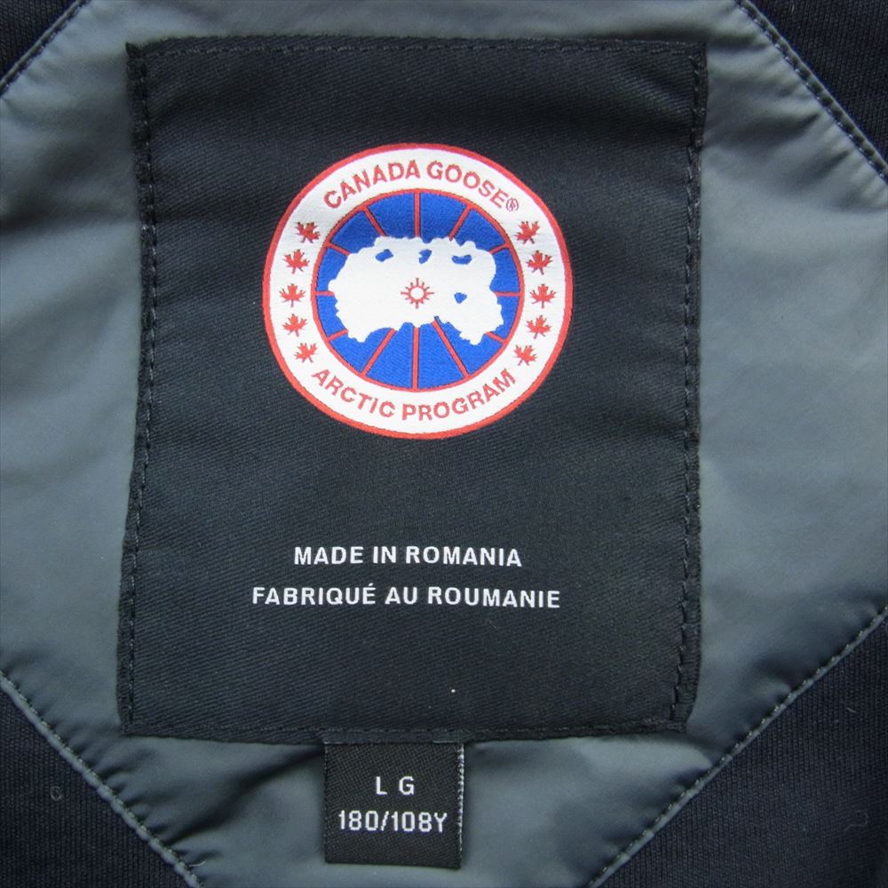 CANADA GOOSE カナダグース 7015M HYBRIDGE FLEECE HOODY ATLANTIC ハイブリッジ フリース フーディ ボア ジャケット ダークグレー系 L【中古】