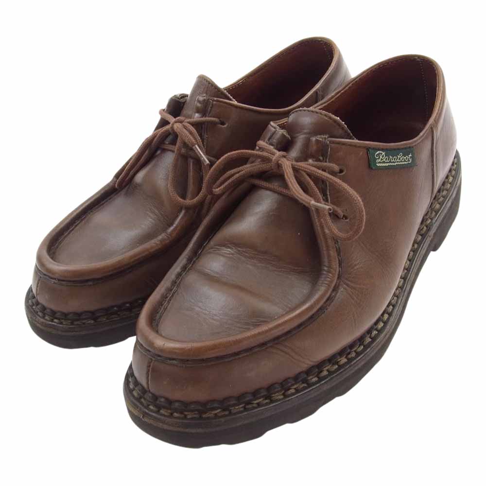 Paraboot パラブーツ MICHAEL ミカエル チロリアン シューズ レザー シューズ モカシン ブーツ ブラウン系 40.5【中古】