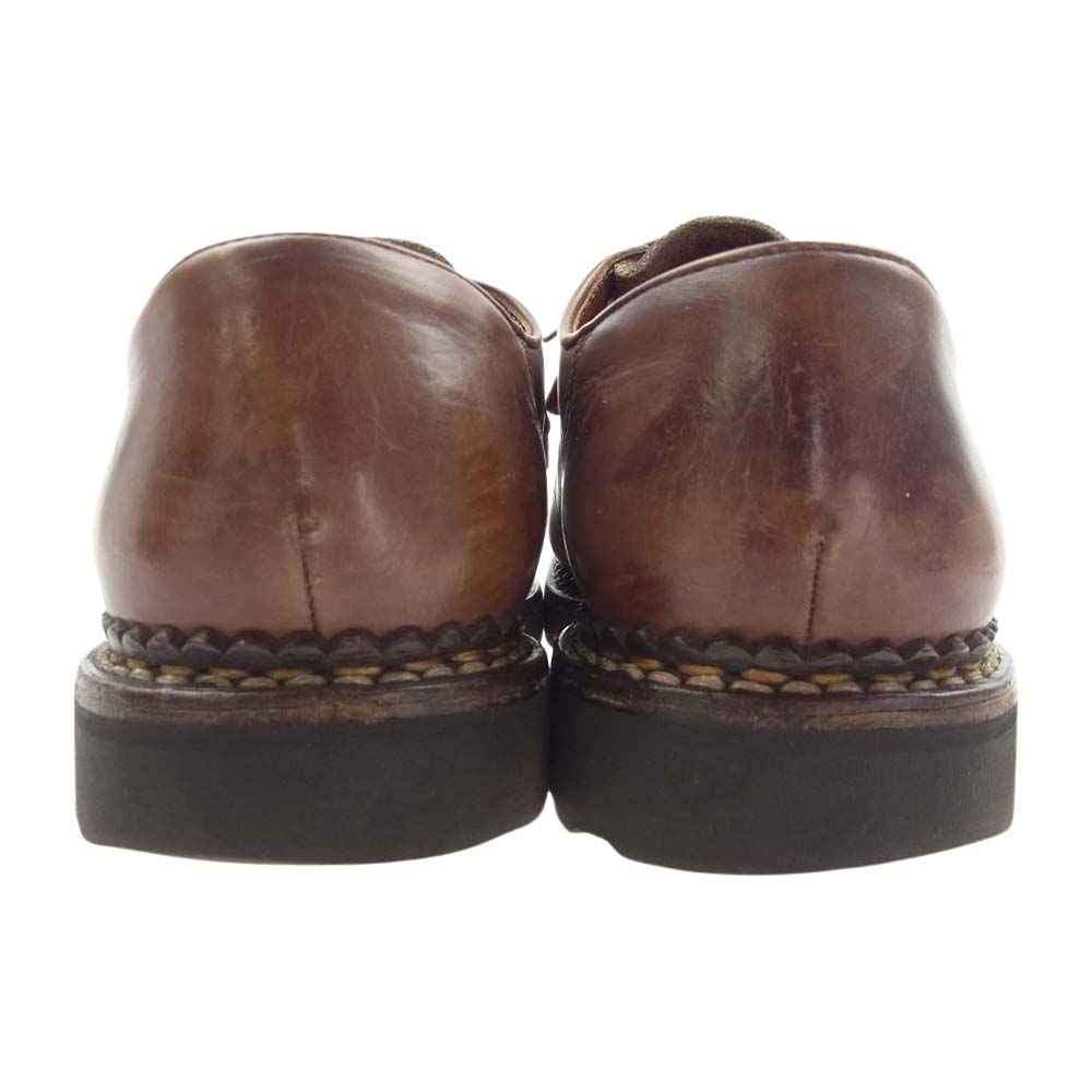 Paraboot パラブーツ MICHAEL ミカエル チロリアン シューズ レザー シューズ モカシン ブーツ ブラウン系 40.5【中古】