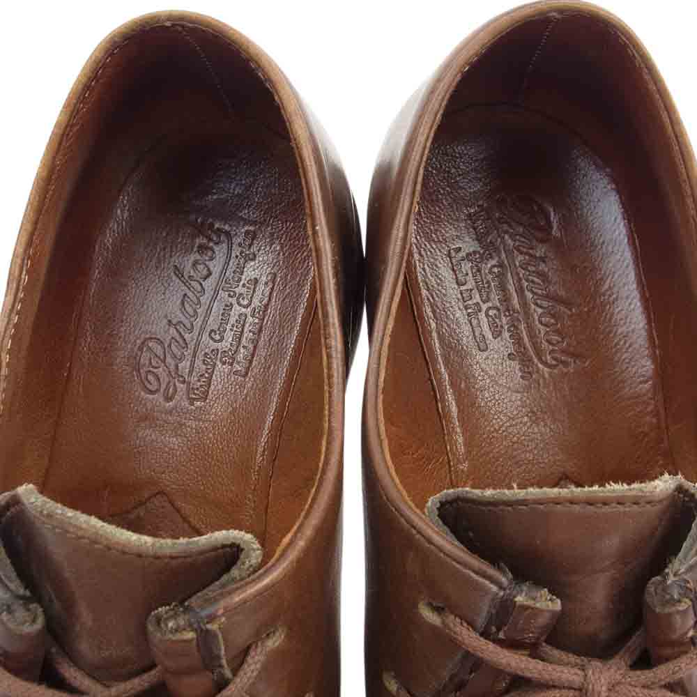 Paraboot パラブーツ MICHAEL ミカエル チロリアン シューズ レザー シューズ モカシン ブーツ ブラウン系 40.5【中古】