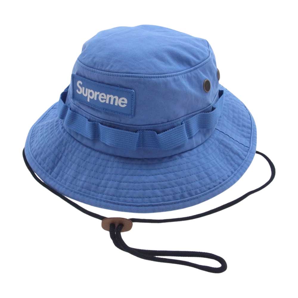 Supreme シュプリーム 22SS Military Boonie ボックスロゴ ミリタリー ブーニー ハット ライトブルー系 M/L【中古】