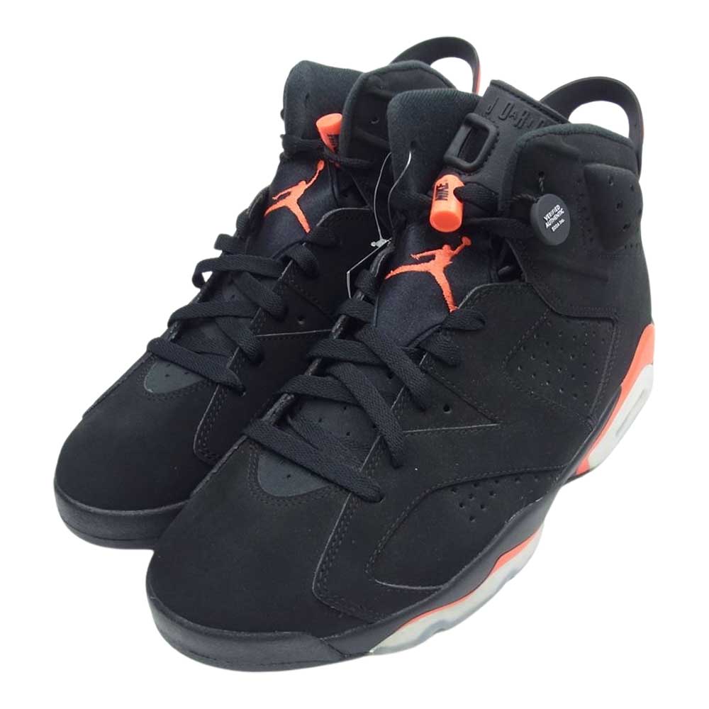 NIKE ナイキ 384664-060 AIR JORDAN 6 RETRO エアジョーダン レトロ INFRA RED ハイカット スニーカー ブラック系 28.5cm【極上美品】【中古】