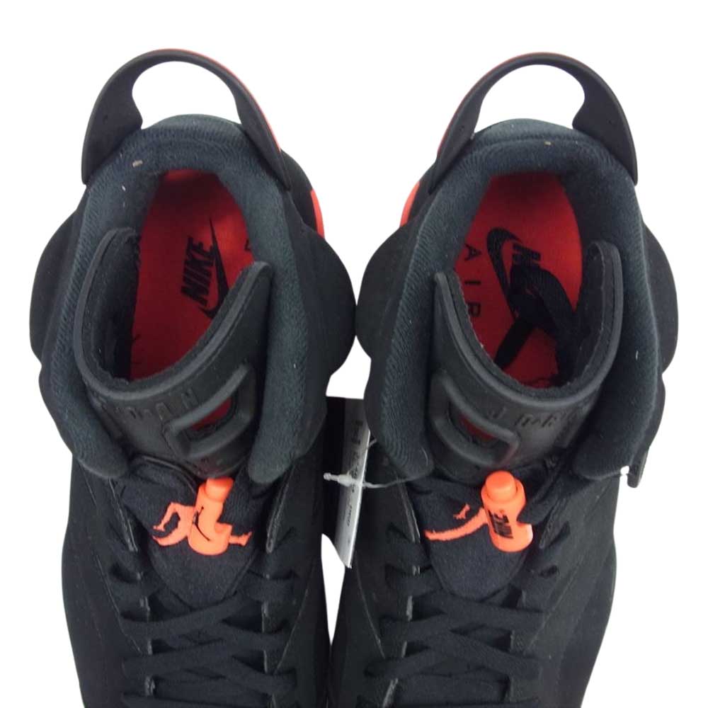 NIKE ナイキ 384664-060 AIR JORDAN 6 RETRO エアジョーダン レトロ INFRA RED ハイカット スニーカー ブラック系 28.5cm【極上美品】【中古】