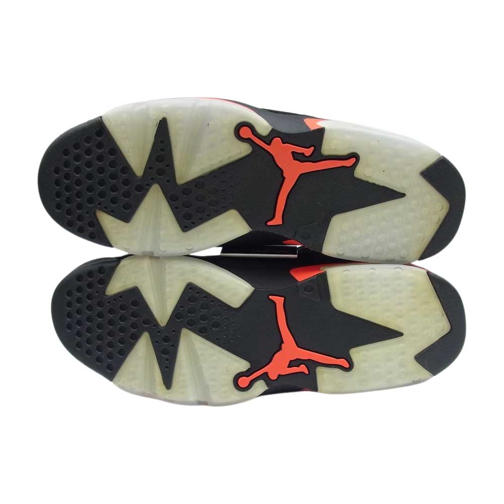 NIKE ナイキ 384664-060 AIR JORDAN 6 RETRO エアジョーダン レトロ INFRA RED ハイカット スニーカー ブラック系 28.5cm【極上美品】【中古】