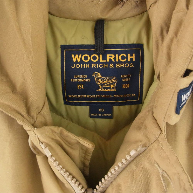 WOOLRICH ウールリッチ 302045 ARCTIC PARKA アークティック パーカー ダウン ジャケット ブラウン系 XS【中古】