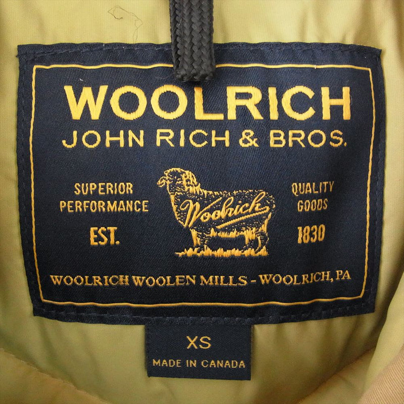 WOOLRICH ウールリッチ 302045 ARCTIC PARKA アークティック パーカー ダウン ジャケット ブラウン系 XS【中古】