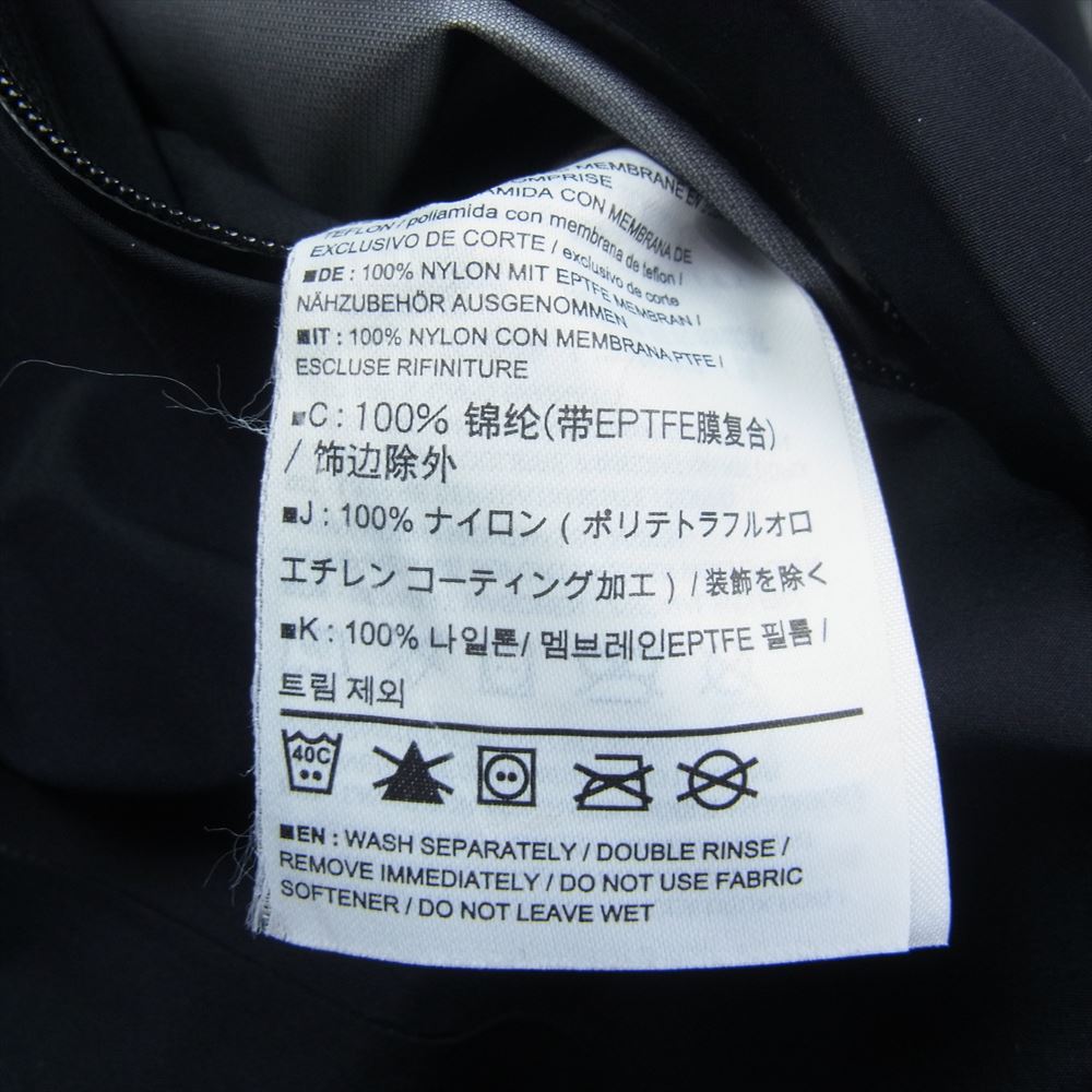 ARC'TERYX アークテリクス カナダ製 Veilance ヴェイランス Arris Jacket アリス ジャケット ブラック系 XS【中古】