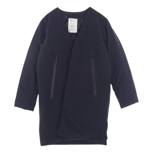 DESCENTE デサント ALLTERRAIN オルテライン × NEXUS7 ネクサスセブン ノーカラー カーディガン ダウン コート ジャケット ブラック系 S【中古】