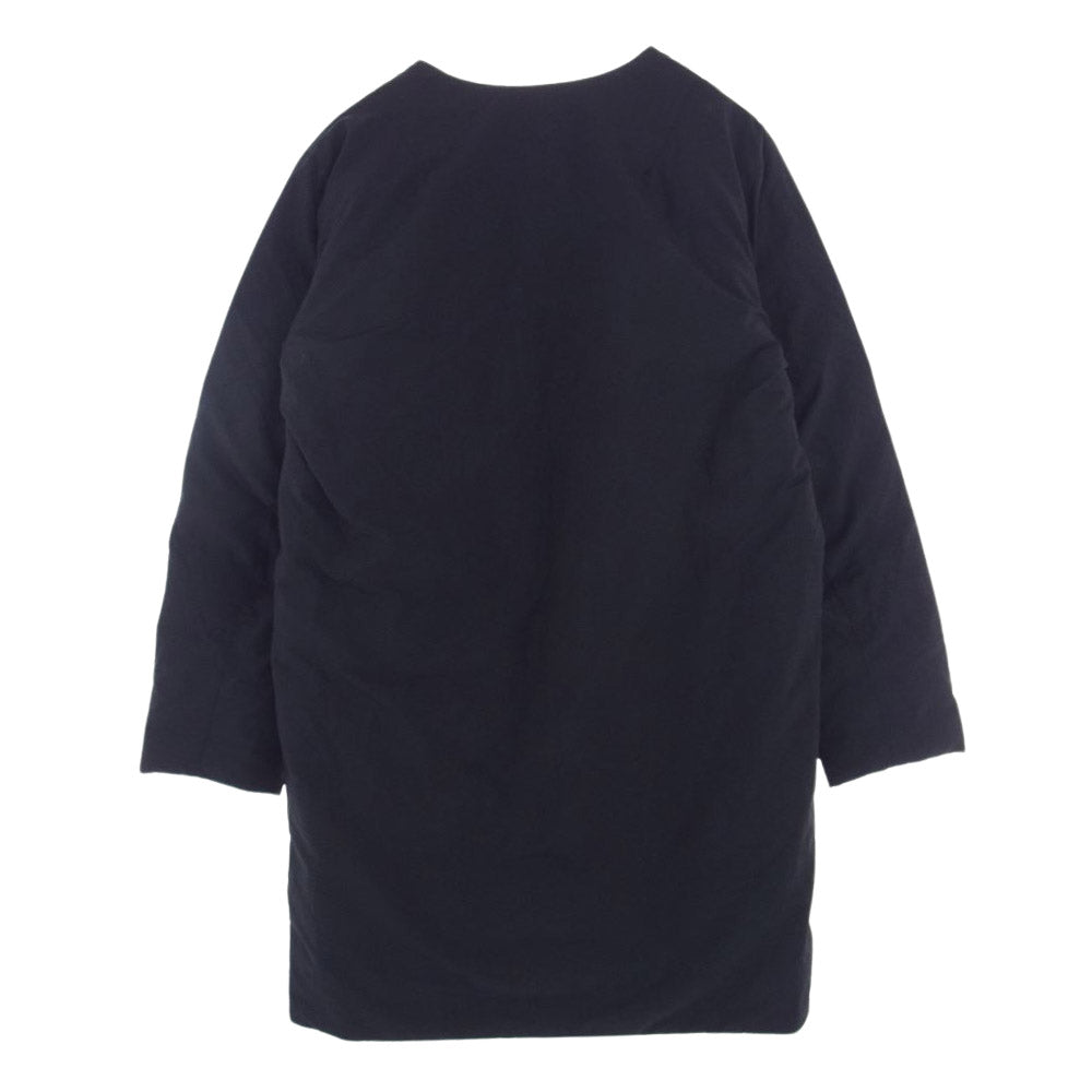 DESCENTE デサント ALLTERRAIN オルテライン × NEXUS7 ネクサスセブン ノーカラー カーディガン ダウン コート ジャケット ブラック系 S【中古】