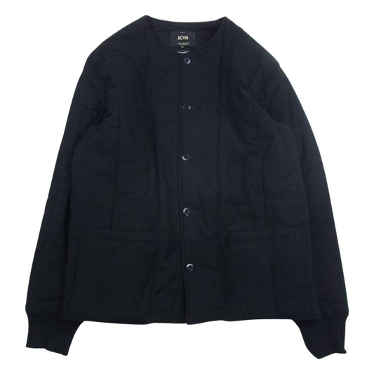 アディクトクローズ ACV-QLT02LM ACVM MOLESKIN ARMY QUILTED JACKET シンサレート ノーカラージャケット ブラック系 44【中古】