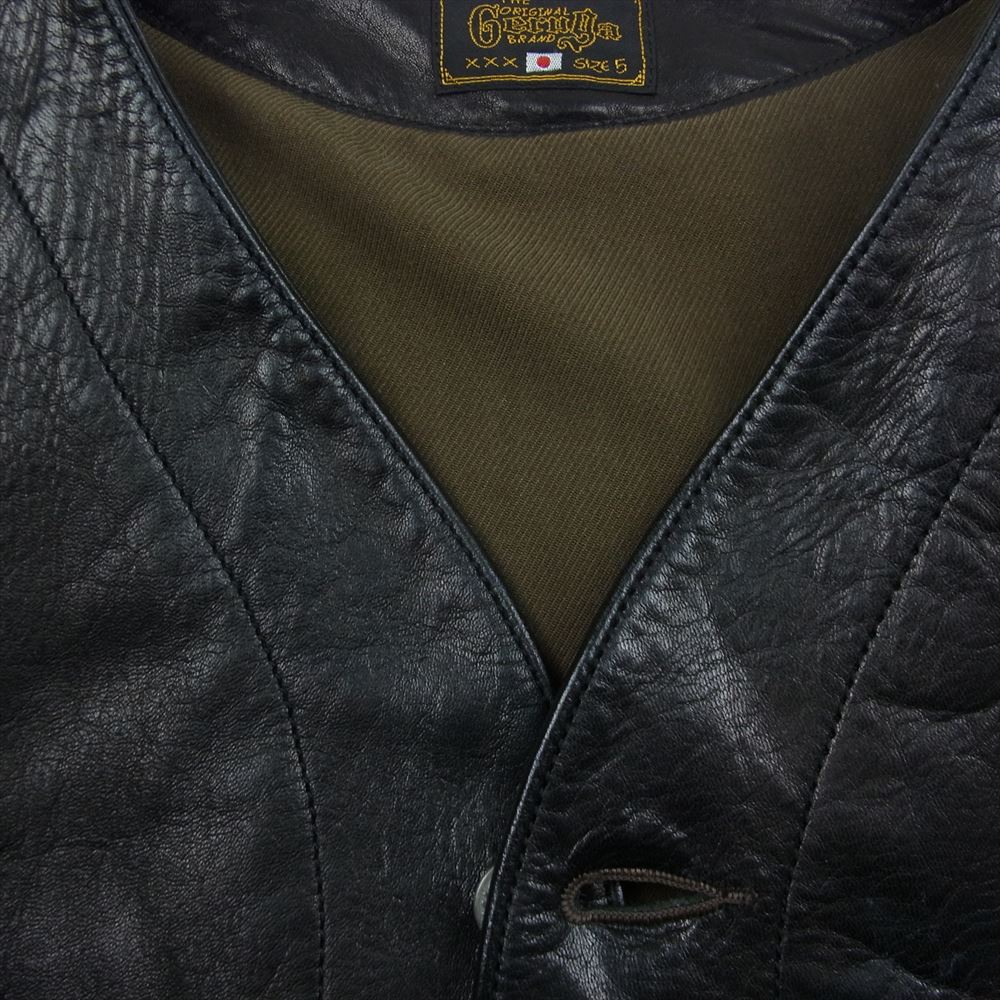 GERUGA ゲルガ GR-J-131 LIMITED × LBT ホースハイド エンジニアジャケット 馬革 ダークブラウン系 5【中古】