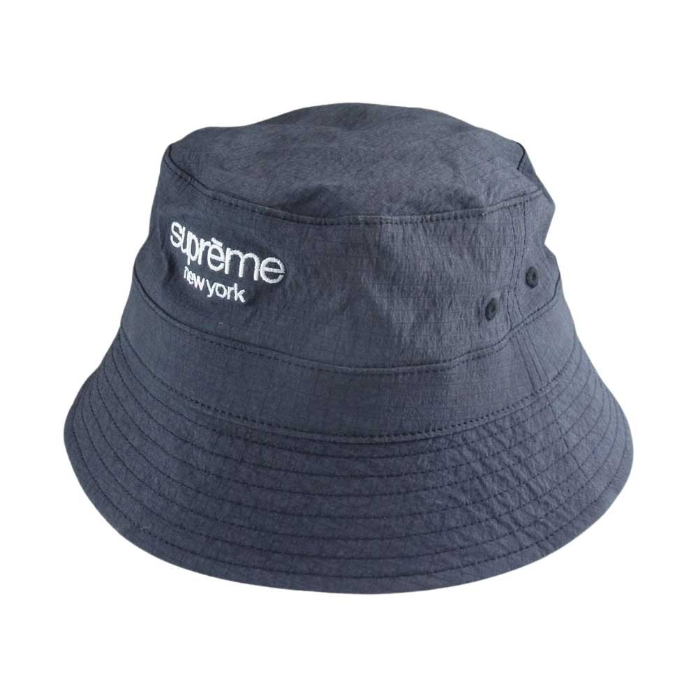 Supreme シュプリーム 23SS Cordura Ripstop Crusher コーデュラ リップストップ ナイロン クラッシャー バケット ハット ブラック系 M/L【中古】