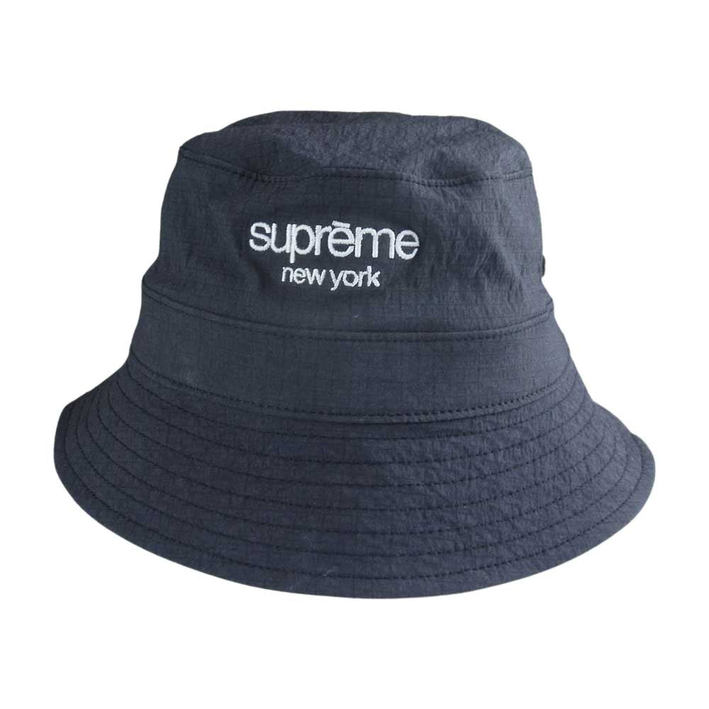Supreme シュプリーム 23SS Cordura Ripstop Crusher コーデュラ リップストップ ナイロン クラッシャー バケット ハット ブラック系 M/L【中古】