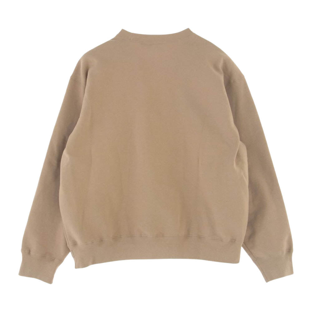 Supreme シュプリーム 23SS Small Box Crewneck Tan スモール ボックスロゴ クルーネック スウェット トレーナー ベージュ系 M【中古】