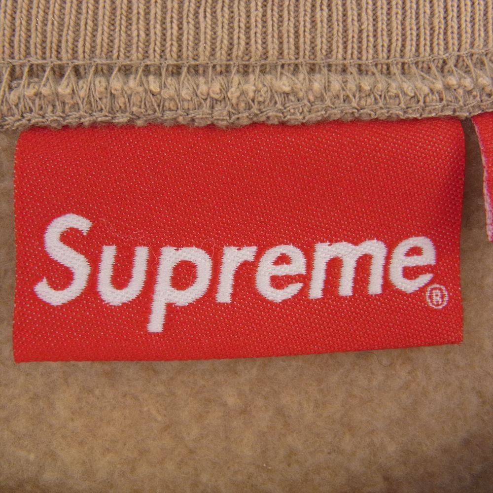 Supreme シュプリーム 23SS Small Box Crewneck Tan スモール ボックスロゴ クルーネック スウェット トレーナー ベージュ系 M【中古】