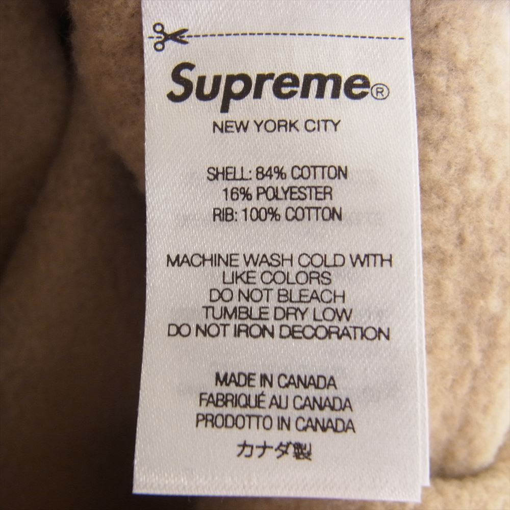 Supreme シュプリーム 23SS Small Box Crewneck Tan スモール ボックスロゴ クルーネック スウェット トレーナー ベージュ系 M【中古】