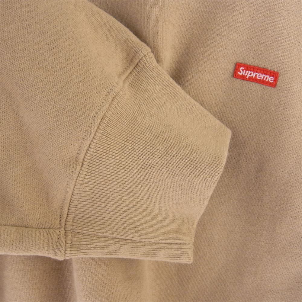 Supreme シュプリーム 23SS Small Box Crewneck Tan スモール ボックスロゴ クルーネック スウェット トレーナー ベージュ系 M【中古】