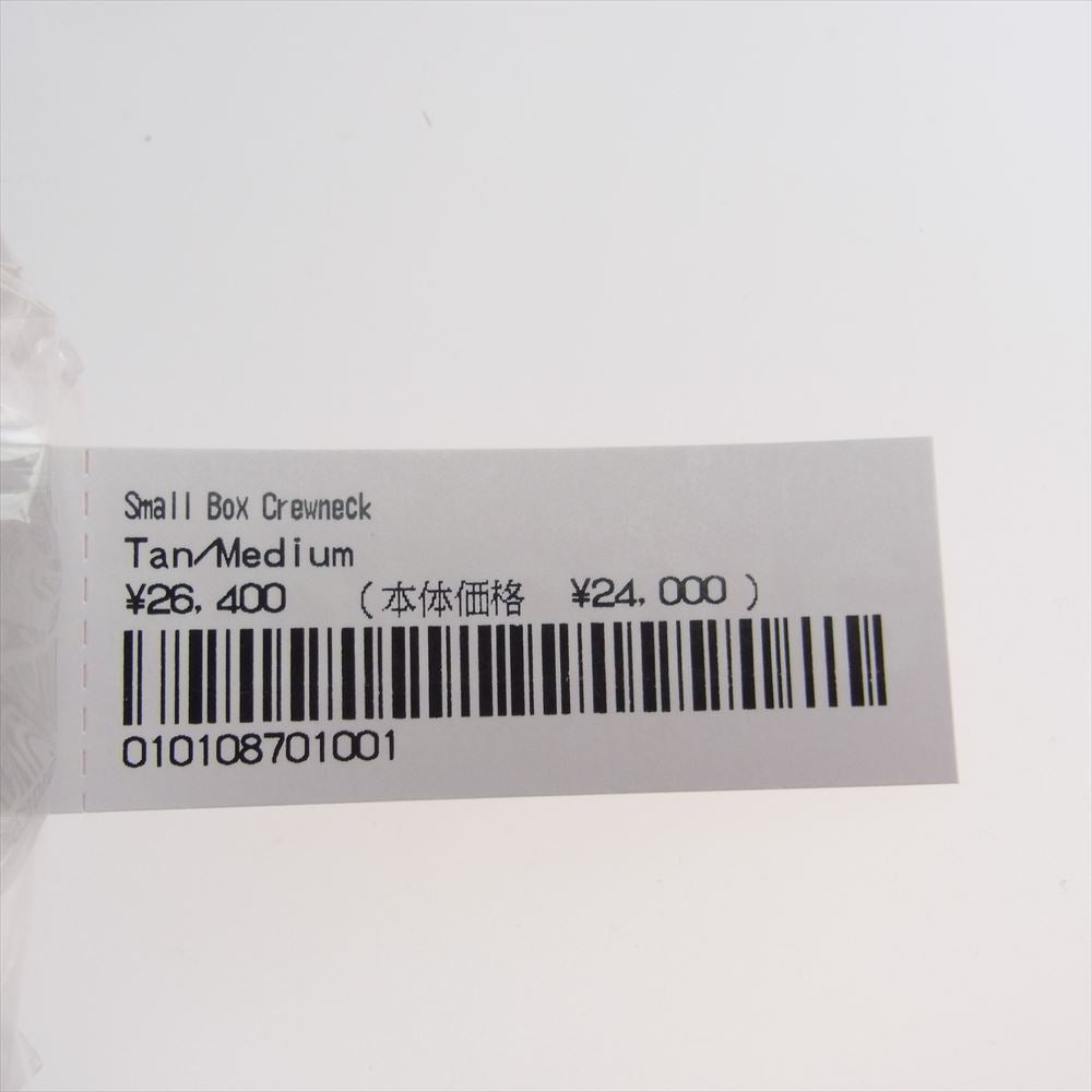 Supreme シュプリーム 23SS Small Box Crewneck Tan スモール ボックスロゴ クルーネック スウェット トレーナー ベージュ系 M【中古】