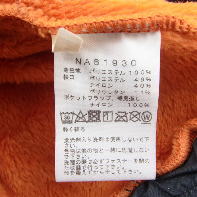 THE NORTH FACE ノースフェイス NA61930 Antarctica Versa Loft Jacket アンタークティカ バーサ ロフト フリース ジャケット  オレンジ系 XL【中古】