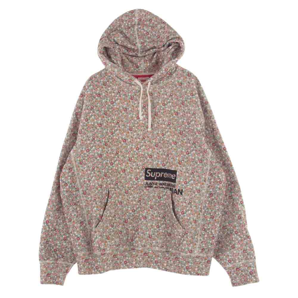 Supreme シュプリーム 21AW × JUNYA WATANABE COMME des GARCONS Hooded Sweatshirt スウェット プルオーバー パーカー マルチカラー系 L【中古】