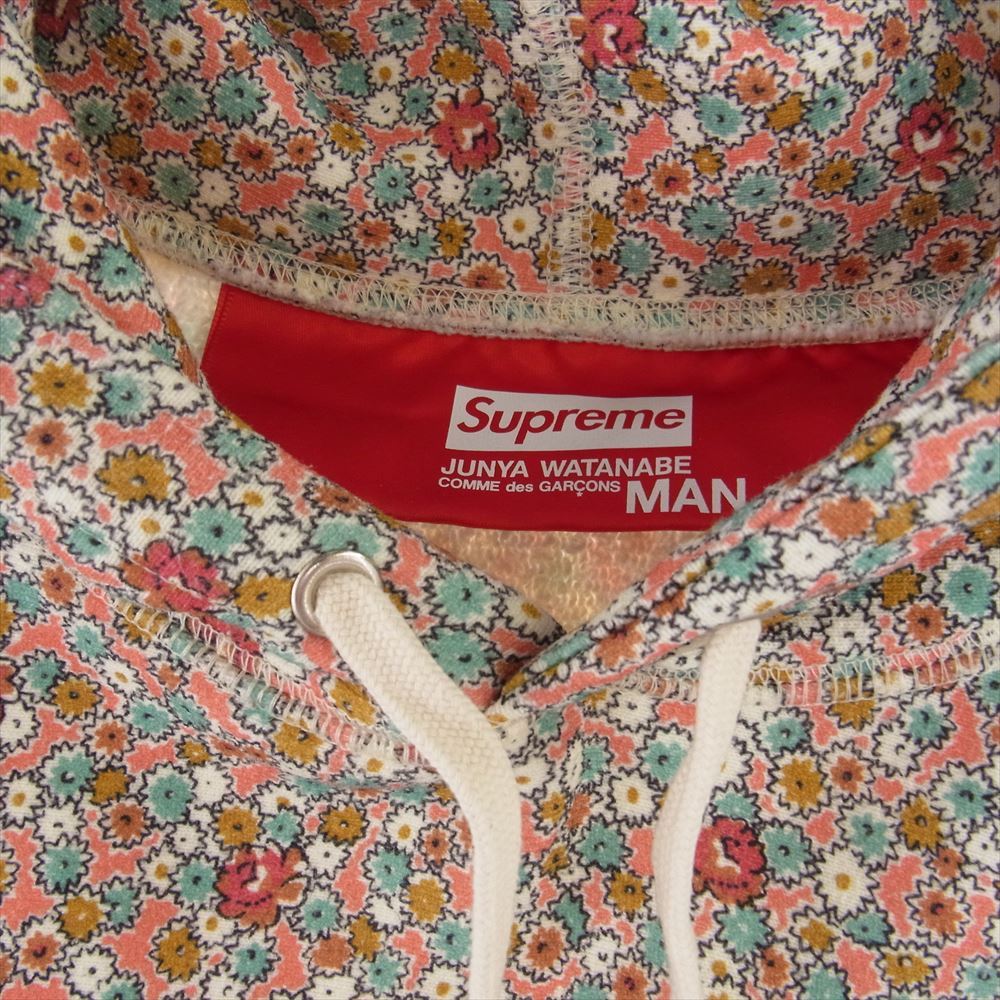 Supreme シュプリーム 21AW × JUNYA WATANABE COMME des GARCONS Hooded Sweatshirt スウェット プルオーバー パーカー マルチカラー系 L【中古】