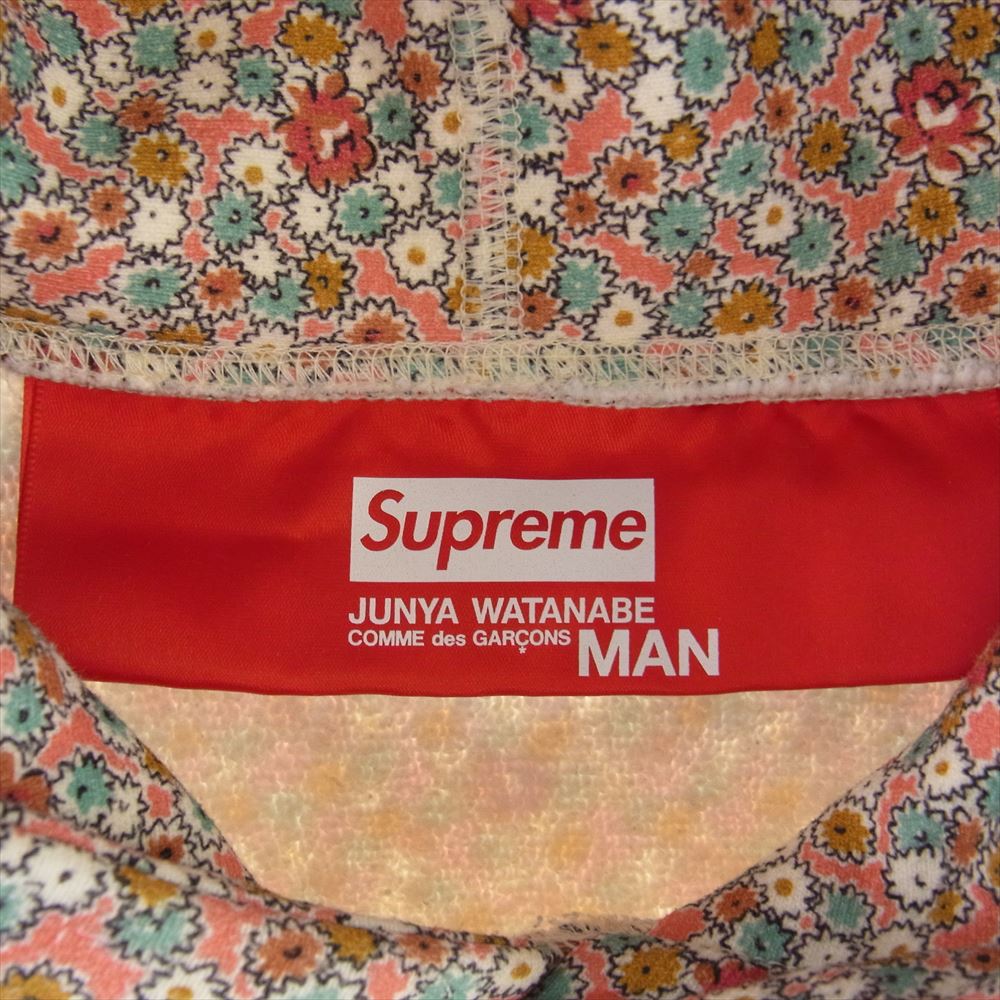 Supreme シュプリーム 21AW × JUNYA WATANABE COMME des GARCONS Hooded Sweatshirt スウェット プルオーバー パーカー マルチカラー系 L【中古】
