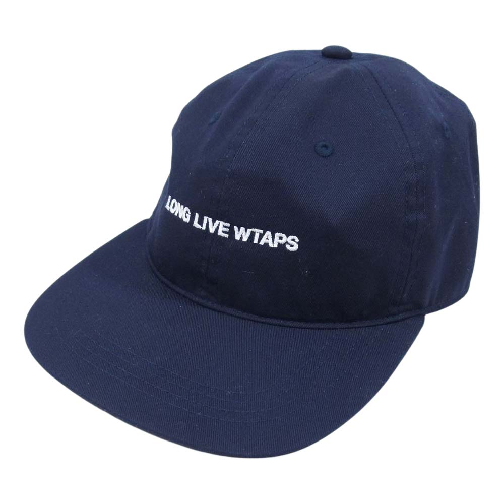 WTAPS ダブルタップス 23SS 231HCDT-HT13 CAP LONG LIVE 刺繍 キャップ 帽子 ネイビー系 OO【中古】