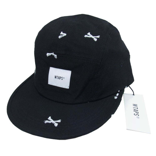 WTAPS ダブルタップス 22SS 221HCDT-HT02 T-5 02 CAP クロスボーン ロゴ キャップ  ブラック系 OO【美品】【中古】