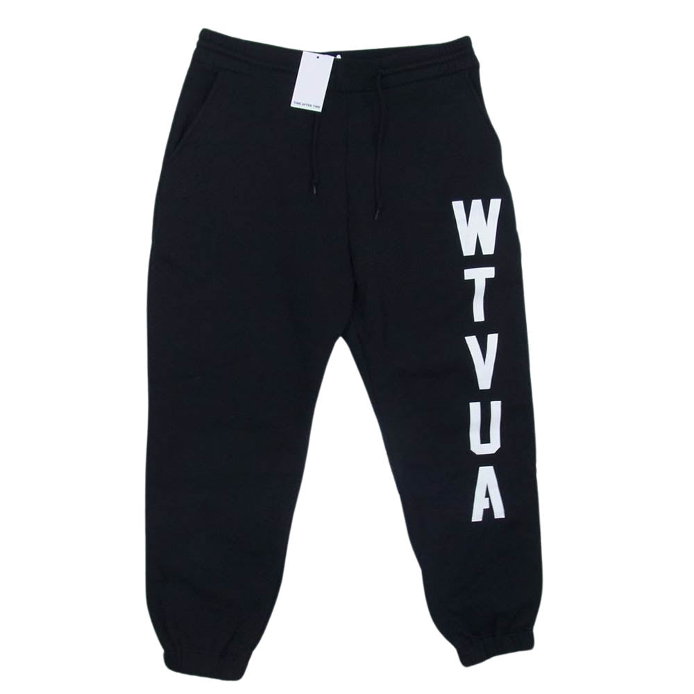 WTAPS ダブルタップス 21AW 212ATDT-CSM16 STENCIL TROUSER ステンシル トラウザー スウェット パンツ ブラック系 03【美品】【中古】