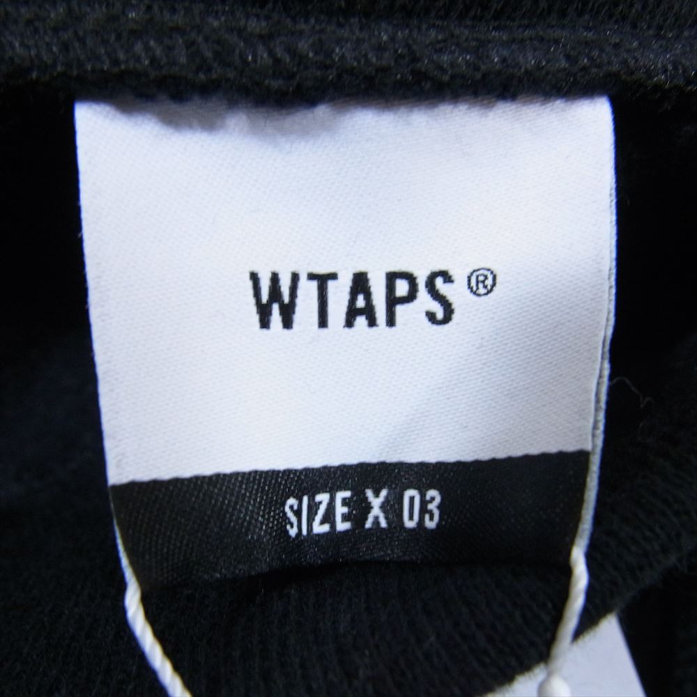 WTAPS ダブルタップス 21AW 212ATDT-CSM16 STENCIL TROUSER ステンシル トラウザー スウェット パンツ ブラック系 03【美品】【中古】
