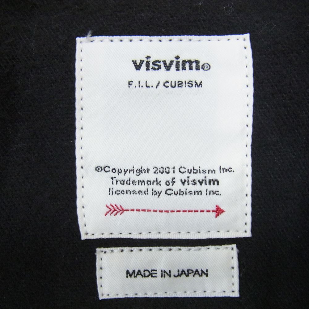 VISVIM ビズビム 16SS 0118405011001 BLACK ELK FLANNEL ブラック フランネル シャツ 袖裏バンダナ柄 ブラック系 3【中古】