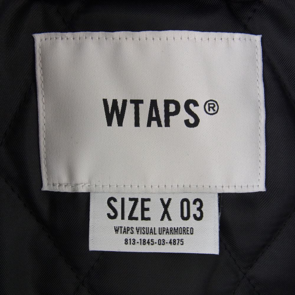 WTAPS ダブルタップス 23SS 231TQDT-JKM01 TEAM JACKET ナイロン チーム ジャケット ブルゾン ブラック系 3【美品】【中古】