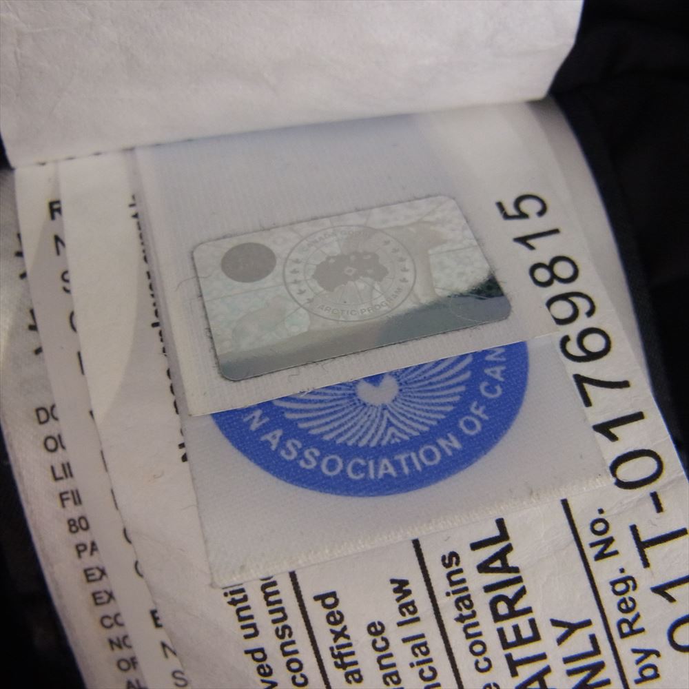 CANADA GOOSE カナダグース 3805M CARSON PARKA カーソン パーカー ダウン ジャケット ブラック系 S【中古】