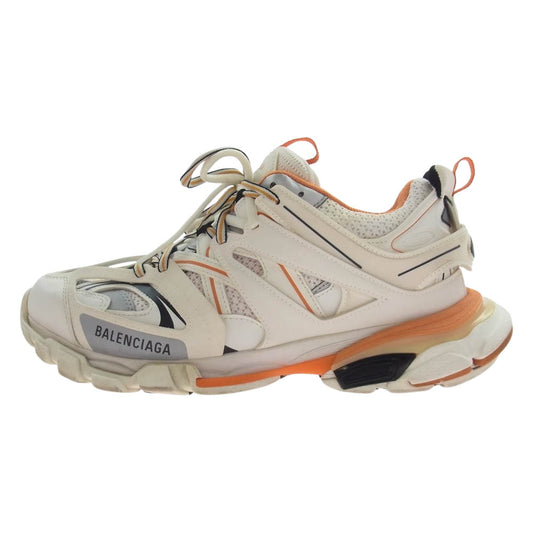 BALENCIAGA バレンシアガ 542023 TRACK TRAINERS トラック トレーナー スニーカー オフホワイト系 オレンジ系 27.5cm【中古】