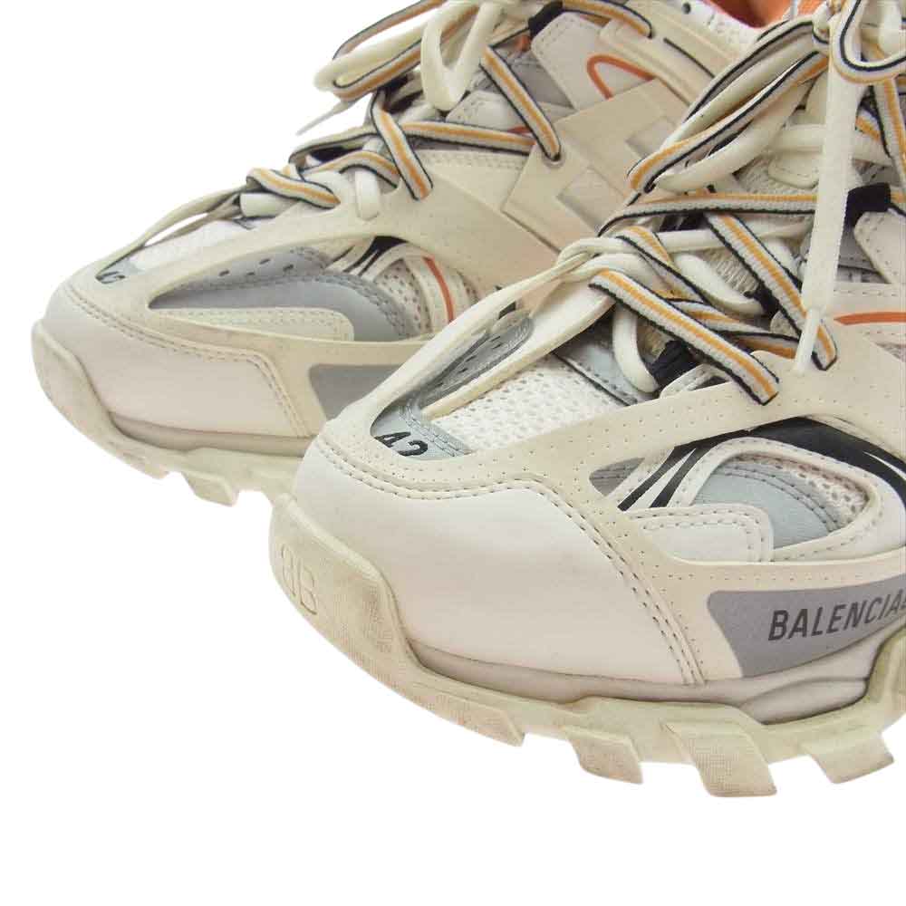 BALENCIAGA バレンシアガ 542023 TRACK TRAINERS トラック トレーナー スニーカー オフホワイト系 オレンジ系 27.5cm【中古】
