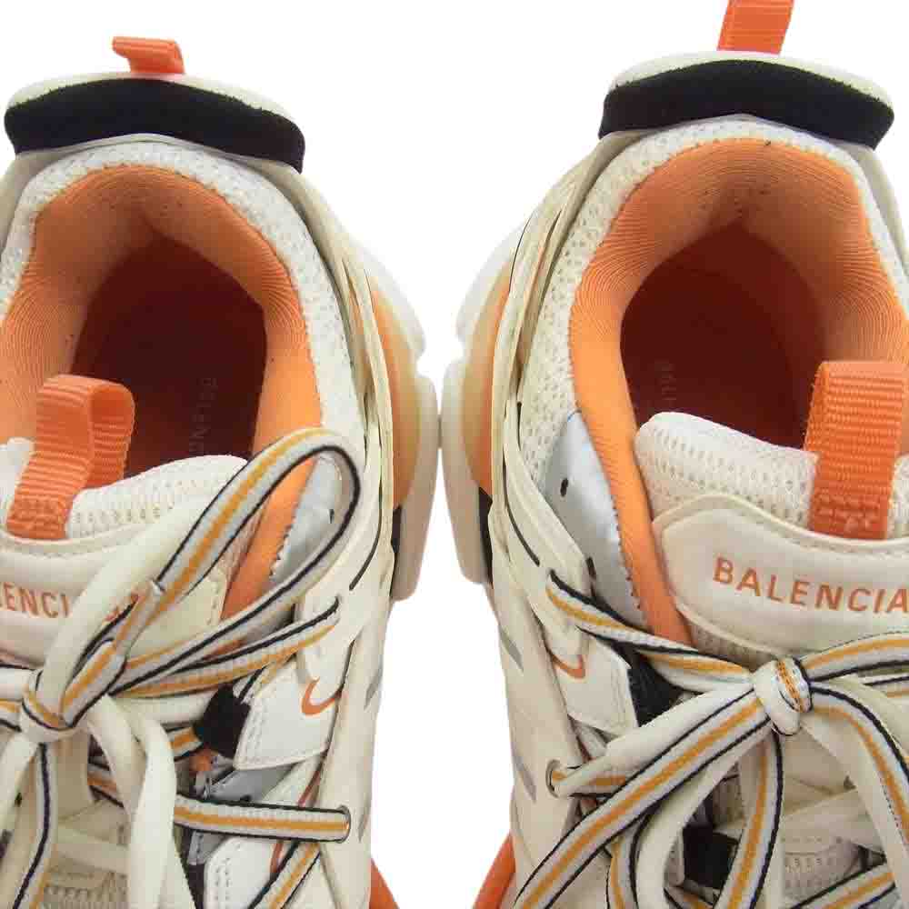 BALENCIAGA バレンシアガ 542023 TRACK TRAINERS トラック トレーナー スニーカー オフホワイト系 オレンジ系 27.5cm【中古】