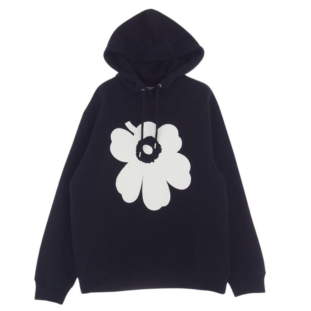 marimekko マリメッコ Runoja Unikko Placement パーカー ブラック系 XS【中古】