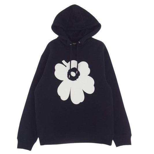 marimekko マリメッコ Runoja Unikko Placement パーカー ブラック系 XS【中古】